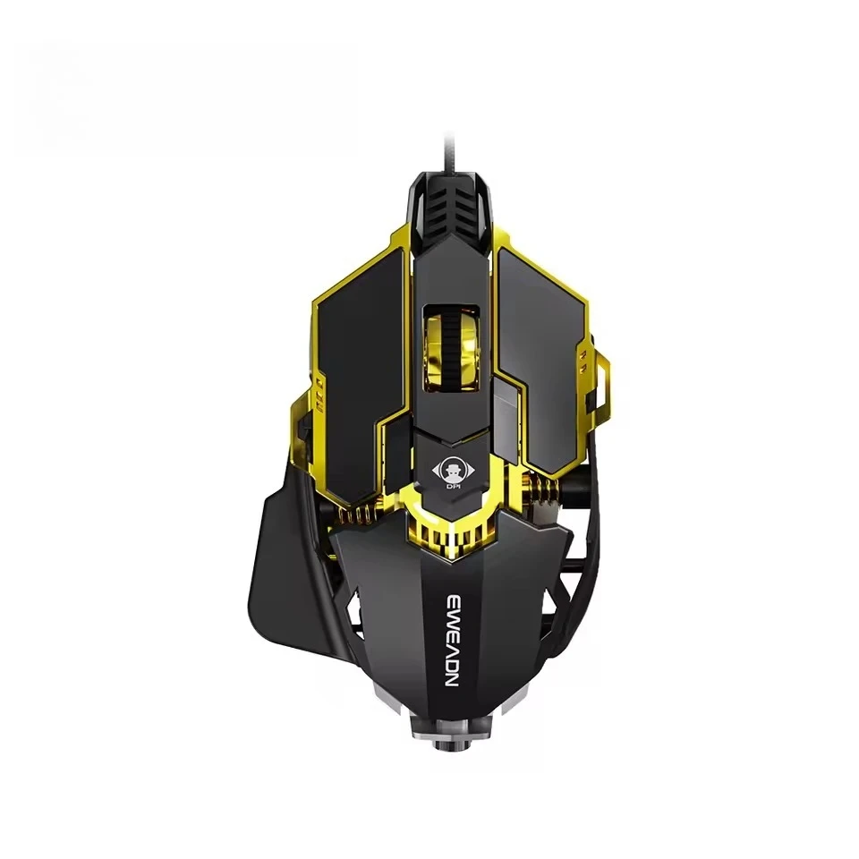

G5 Wired Silent Mouse with RGB Glowing Adjustable Tail Wing Programmable Wired Gaming Mouse Accessories