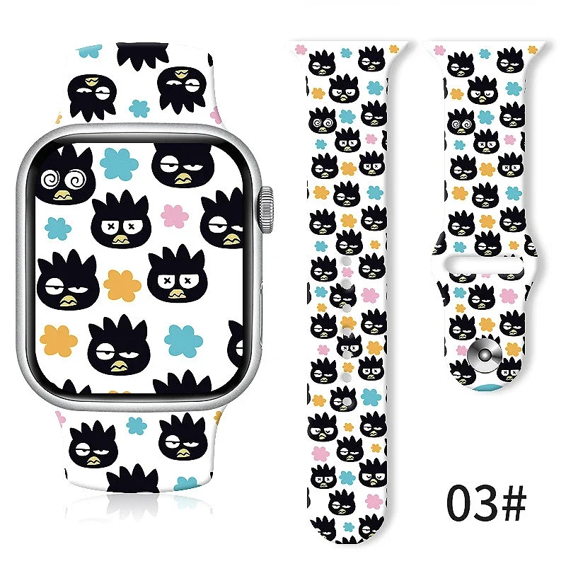 Sanrios-Bracelet imprimé dessin animé, bracelet Anime, rick Cool PenEcolSeries, adapté pour Apple Watch Ultra, S8, série complète