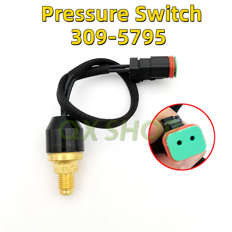 309-5795 3095795  Pressure Switch Sensor For CAT Caterpillar Excavator E312D/320C/320D/330D/345D/345D2/349D2 Digger Part