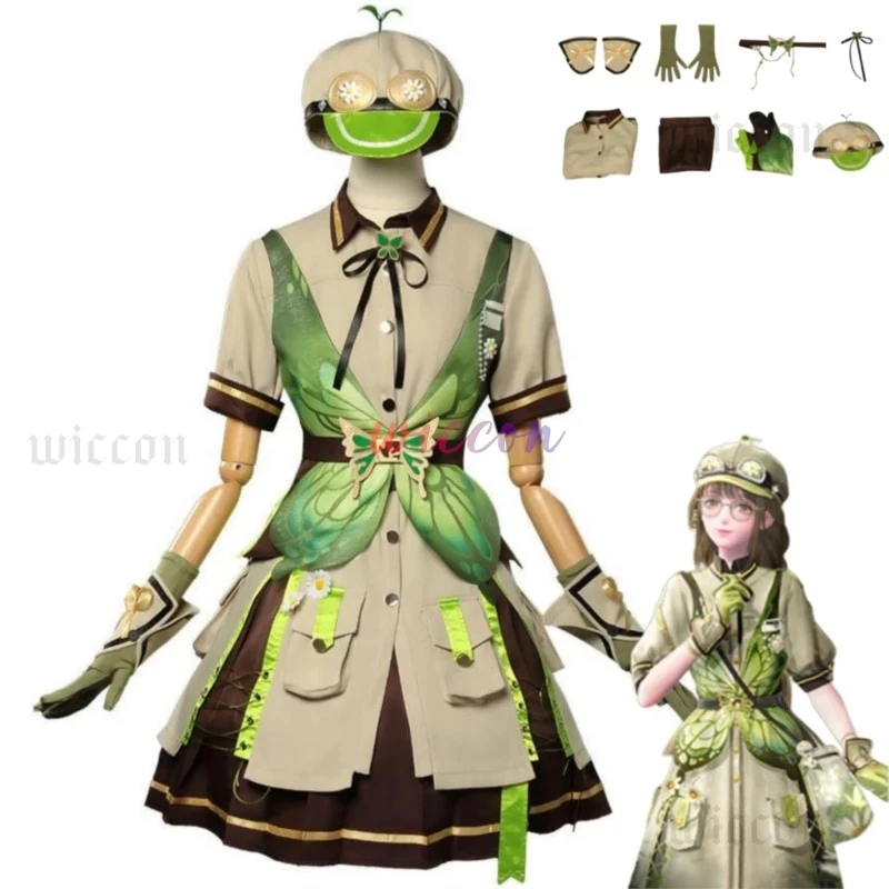 

New Game Infinity Nikki Cosplay Costume Forest's Fluttering Coffee Color Dress Hat Lolita Woman Cute Christmas Halloween Suit