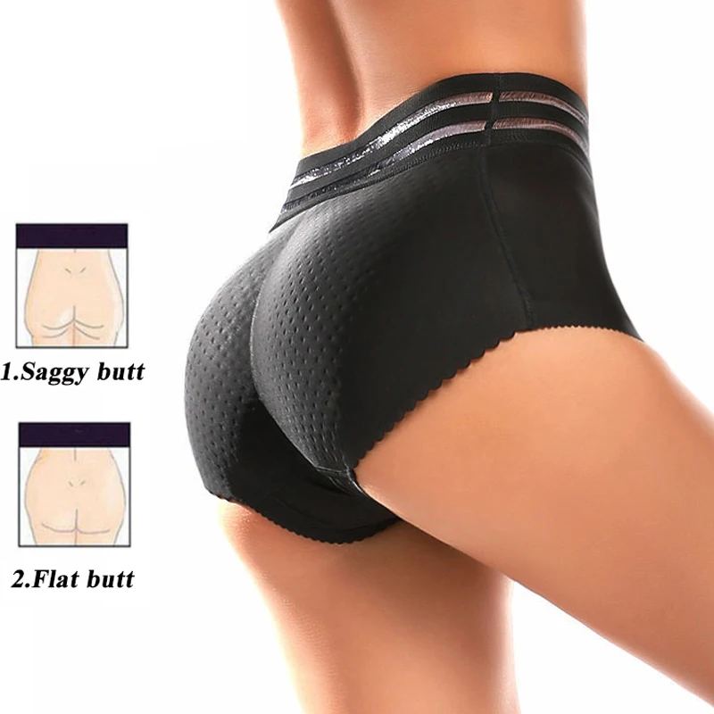 Butt Lifter Pants Women Fake Buttocks Plump Hips Shaping Panties Fake Ass with Pad Fake Booty Hip Enhancer Shaper Shorts