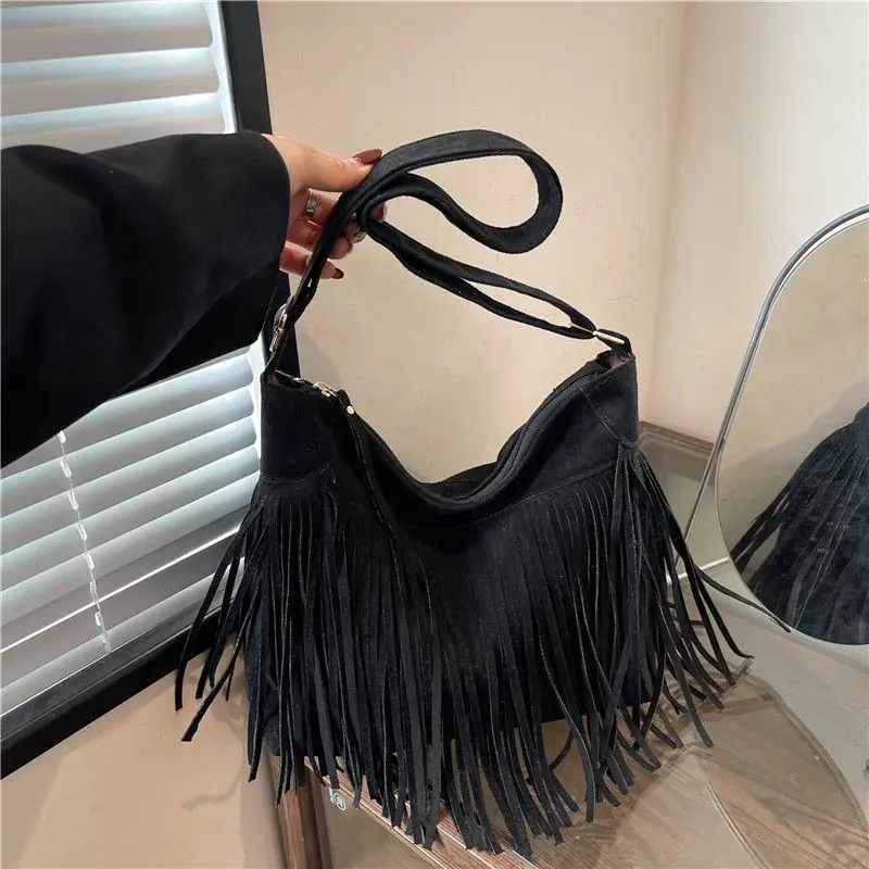 Fringe Tassel Bohemian Bag Women Shoulder Crossbody Bags Messenger Bags Women's Handbags Bag Gypsy Boho Bag image 5