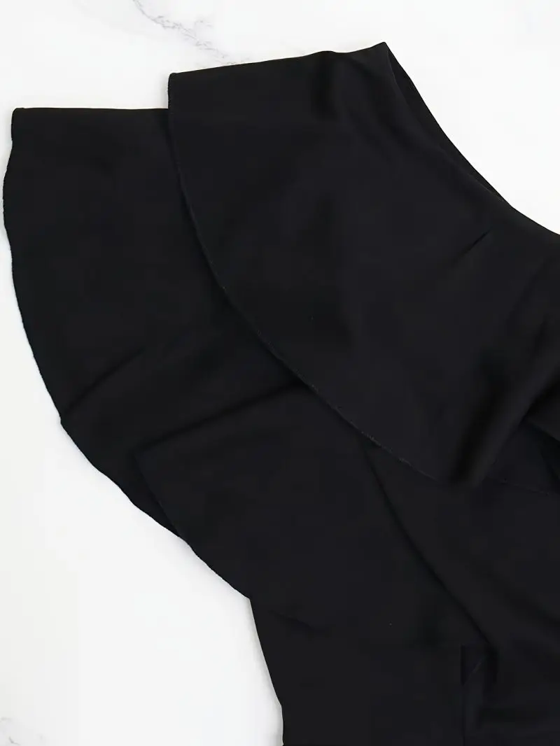 New hot  selling  Shaping One-Piece Jumpsuit Women's Plain Single Shoulder Ruffle European Style Fashion