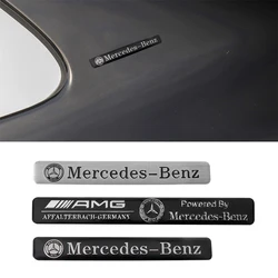 1 adet alüminyum alaşım araba Styling rozet Sticker Mercedes Benz Maybach W204 W205 W211 W203 Amg W177 W213 CLS CLS GLC CLA GLA