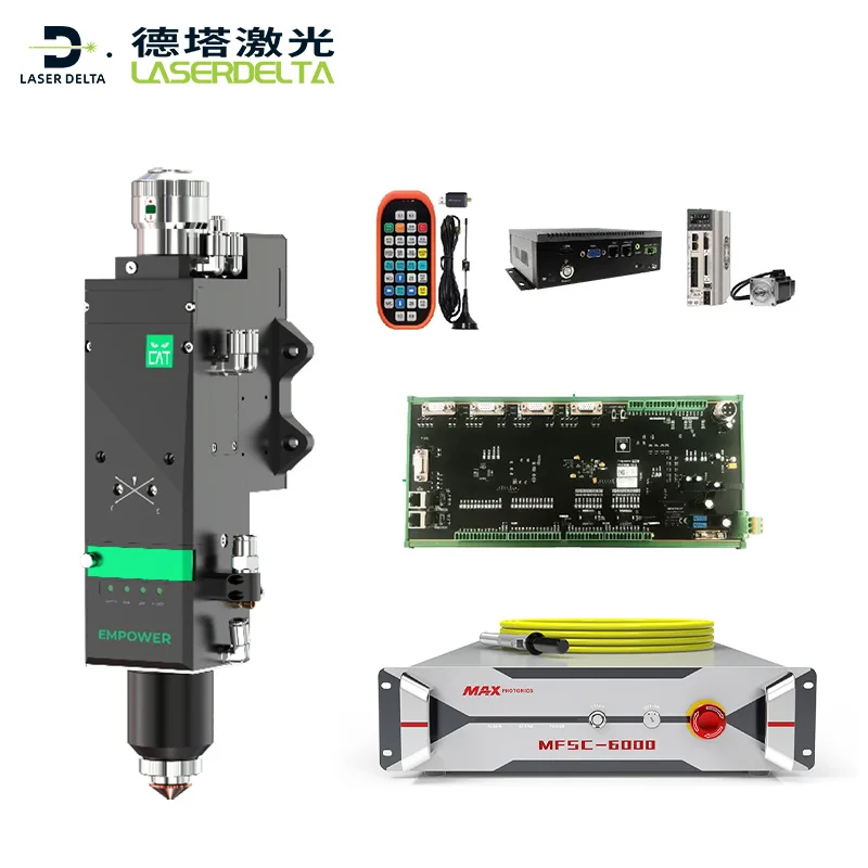 6KW 3In1 Fiber Laser Parts Set Raytools BS06-CAT + Raycus/MAX Laser Source+XC3000P for DIY 6KW Laser Cutting Machine
