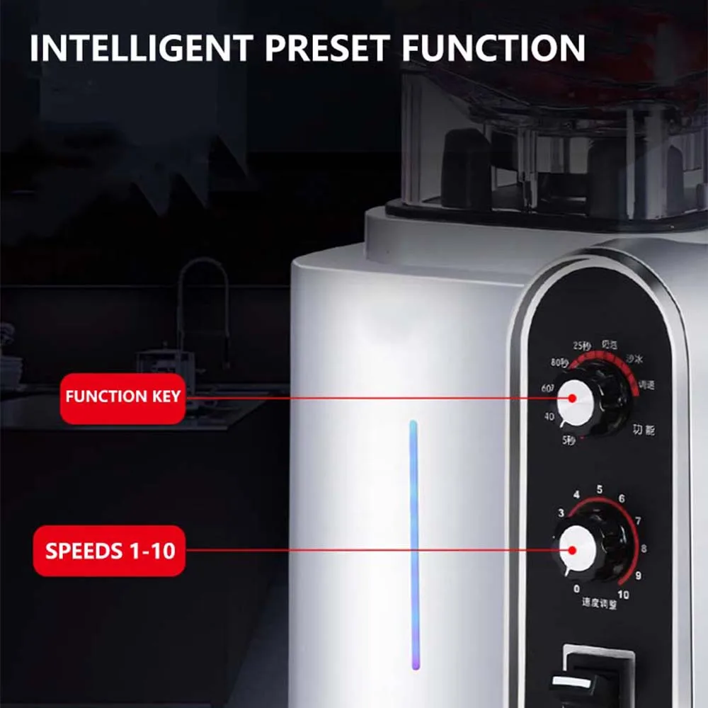 Mesin memasak pencampur listrik multifungsi komersial Mesin smoothie otomatis penuh rumah tangga