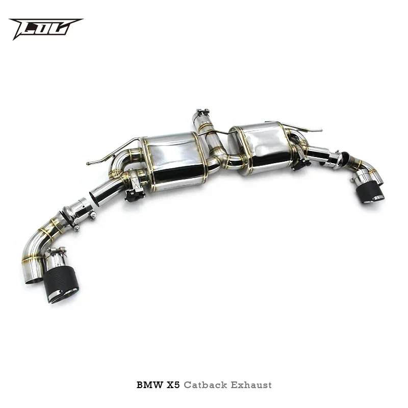 Asse per X5 2014-2023 Racing Escape Catback 304 silenziatore per tubo di scarico in acciaio inossidabile