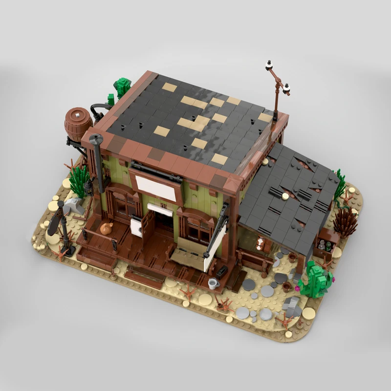 2143 pièces Blocs de construction modulaires personnalisables MOC, thème Bureau de poste de rue de ville, technologie éducative pour enfants, jouet de bricolage pour garçons, cadeaux de vacances