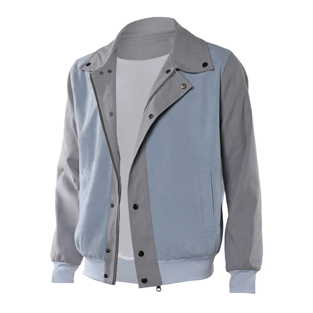 Mike Wheeler Cosplay Coat Costume Fantasy TV ST Roleplay Men Blue Grey Jacket Outwear Halloween Carnival Party Disguise Suit - view 3