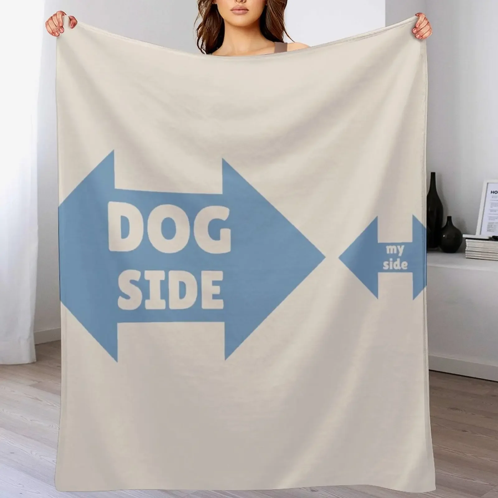 

Dog side My side, funny dog owner Throw Blanket funny gift Luxury Blankets