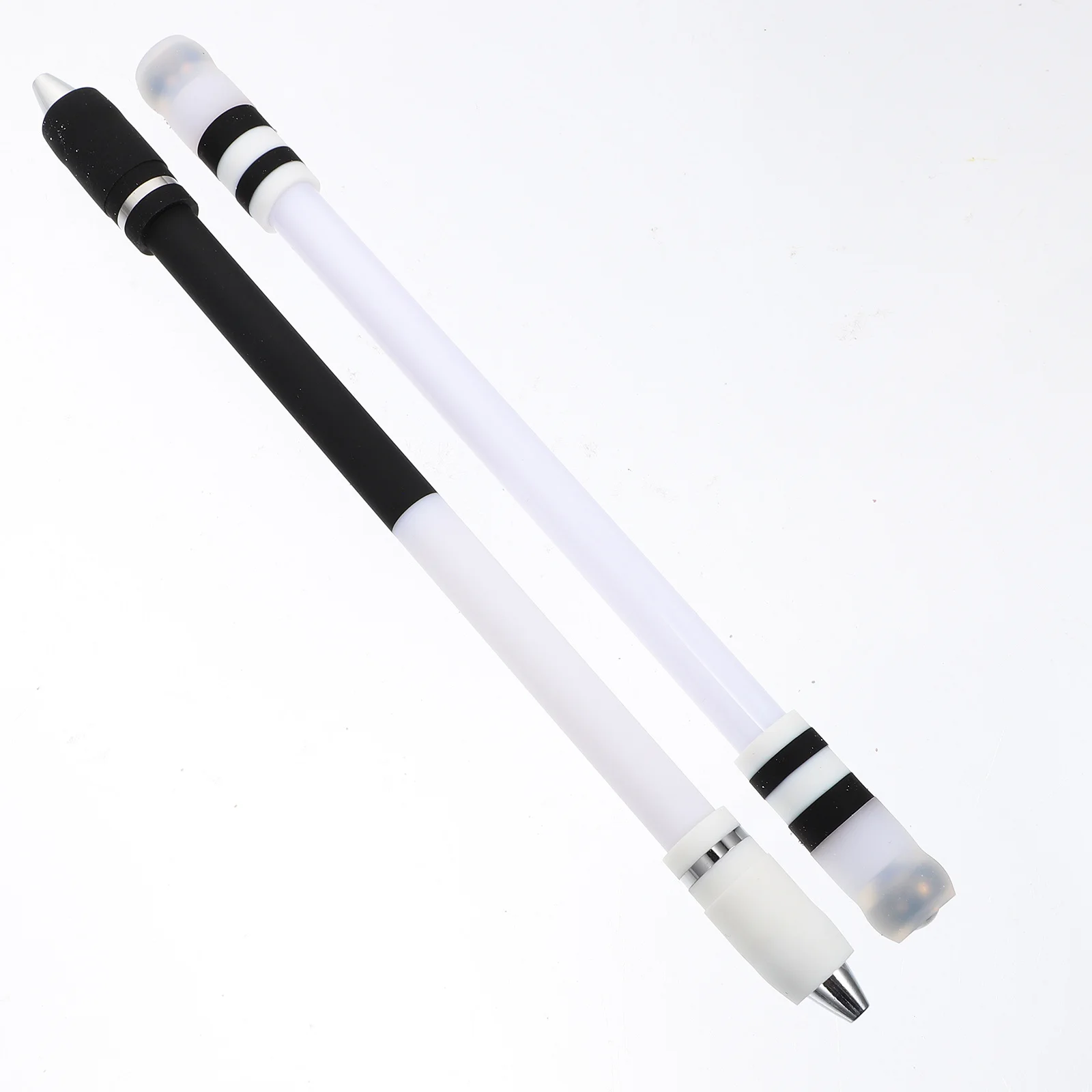 

2Pcs High-Class Material Rotating Pen Comfortable Grip Flying Pen for Students and Teens Students Toy