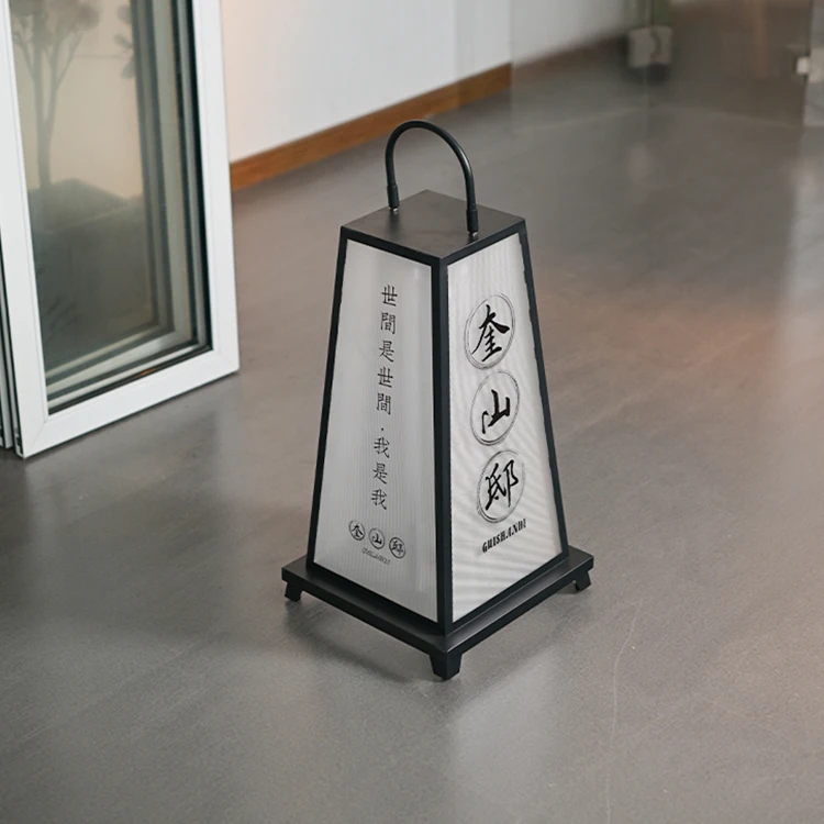 Low Power Floor Stand Rotating Light Box for Advertising