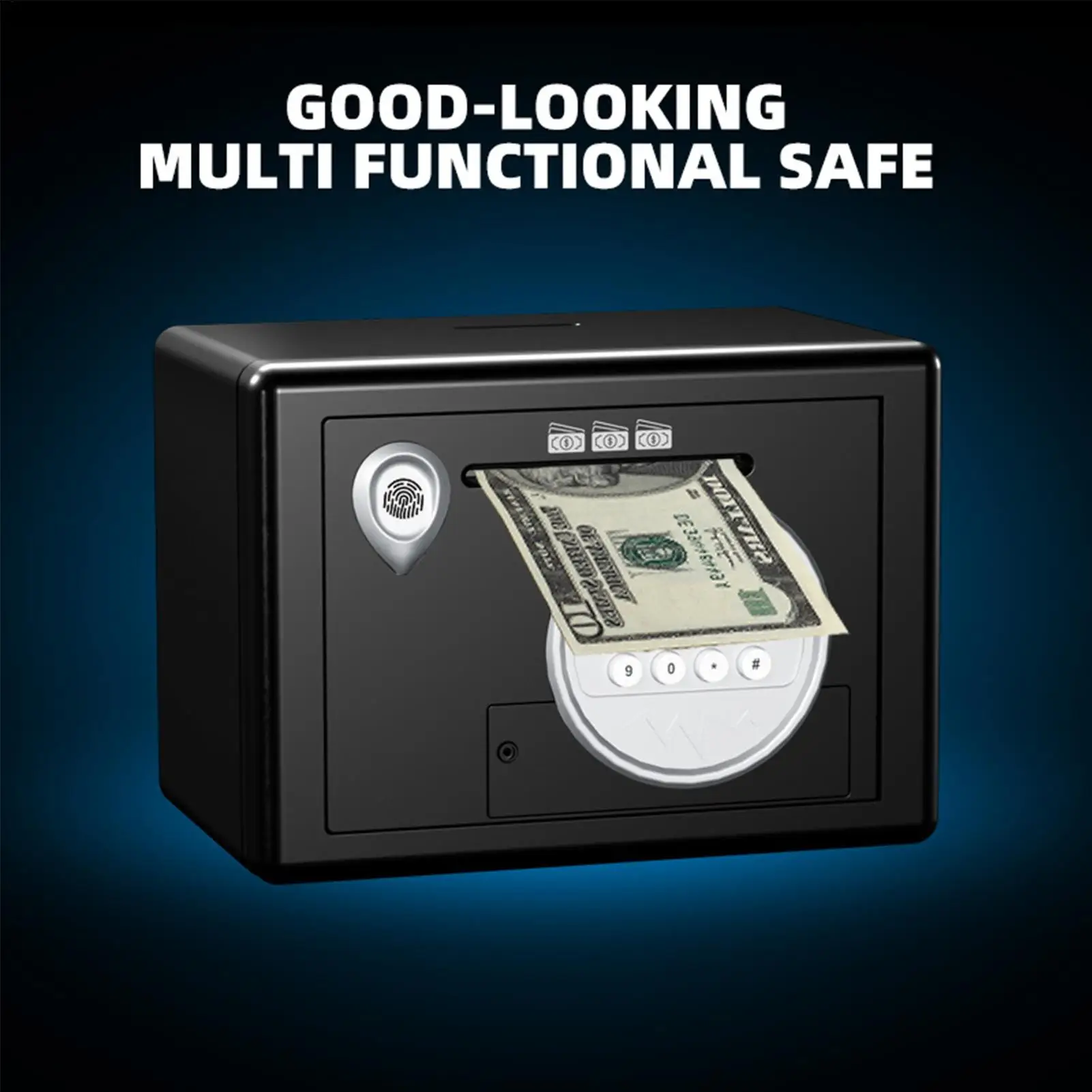 パスワード付きコインバンク 安全保管プロップ パスワードロック 節約銀行 リビングルーム 寮 寝室 書斎 本棚用