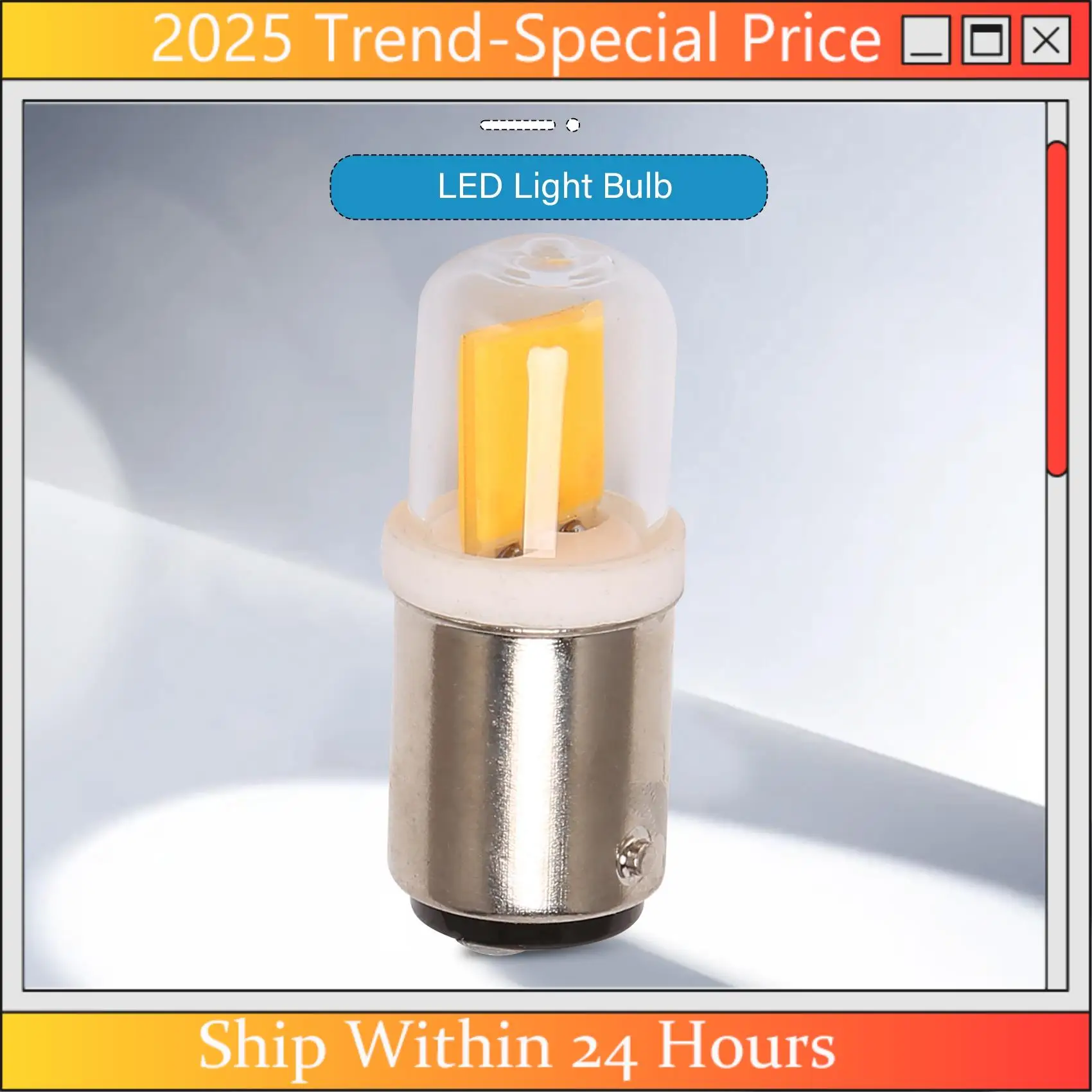 AA64 BA15D Led Light Bulb 3W 110V 220V AC Non-Dimming 300 Lumens COB 1511 Led Lamp White Warm White For Chandelier Sewing Machin