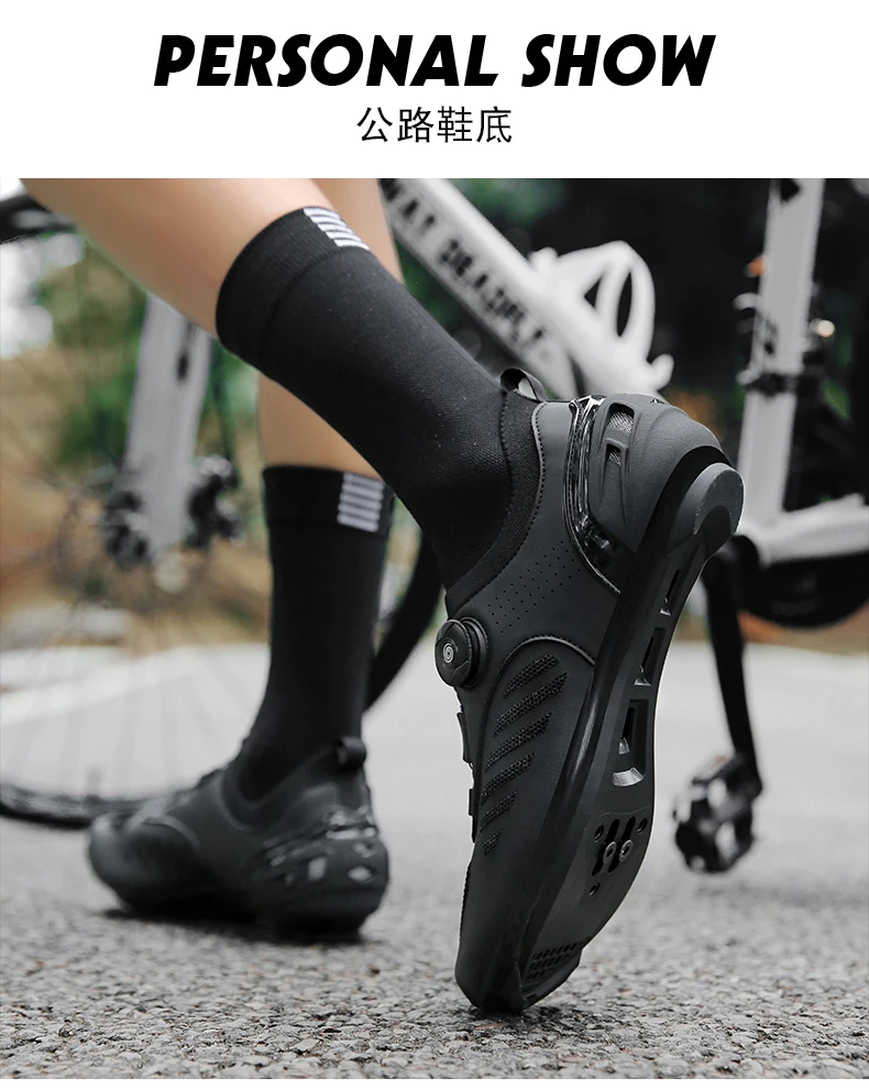 Professionelle SPD Cleat MTB Fahrradschuhe für Herren und Damen, atmungsaktiv, verschleißfest, rutschfest, leicht, Speed Dirt Mountainbike-Schuhe – Detail 13