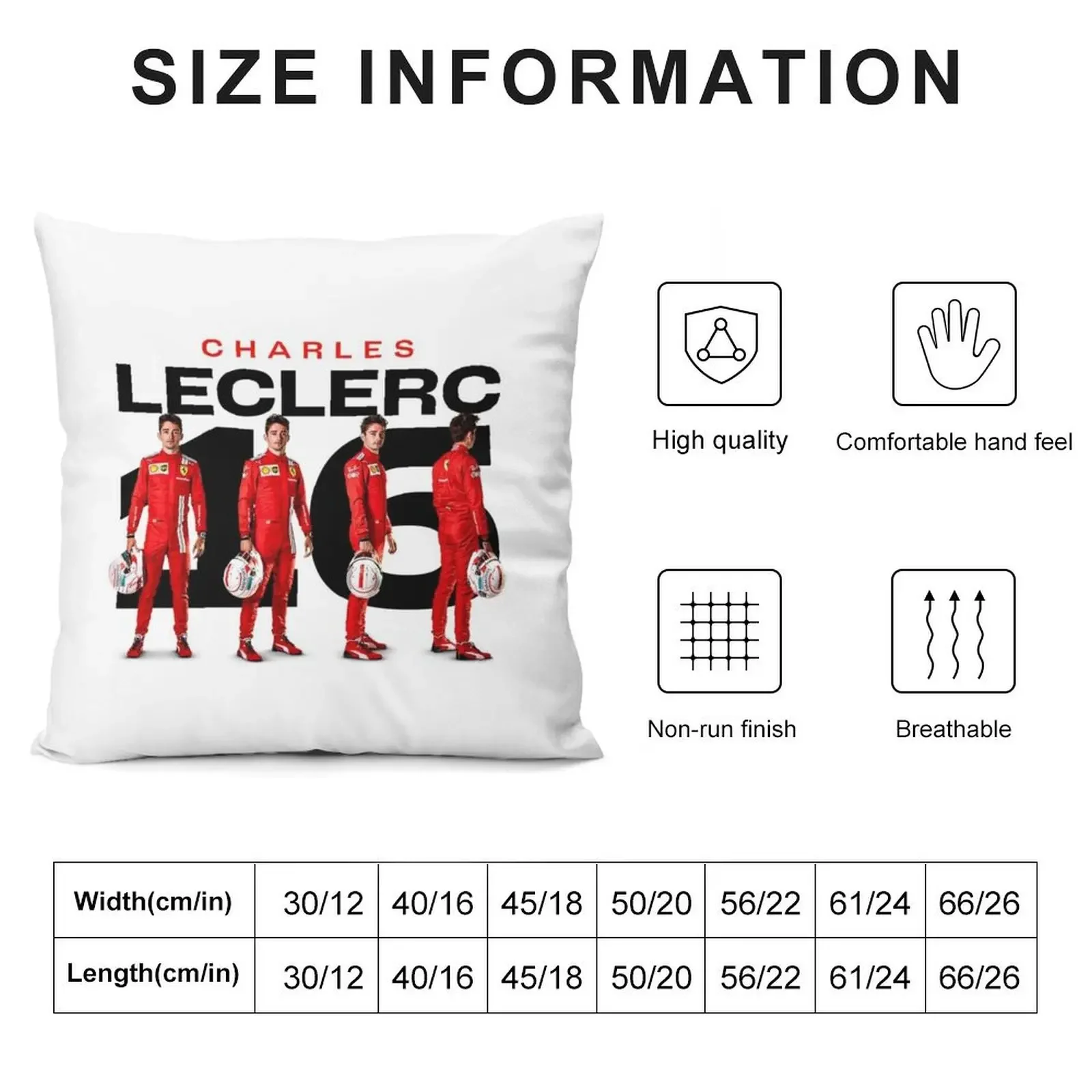 Charles Leclerc Throw Pillow Pillow Decor Throw Pillow Christmas Covers Rectangular Cushion Cover