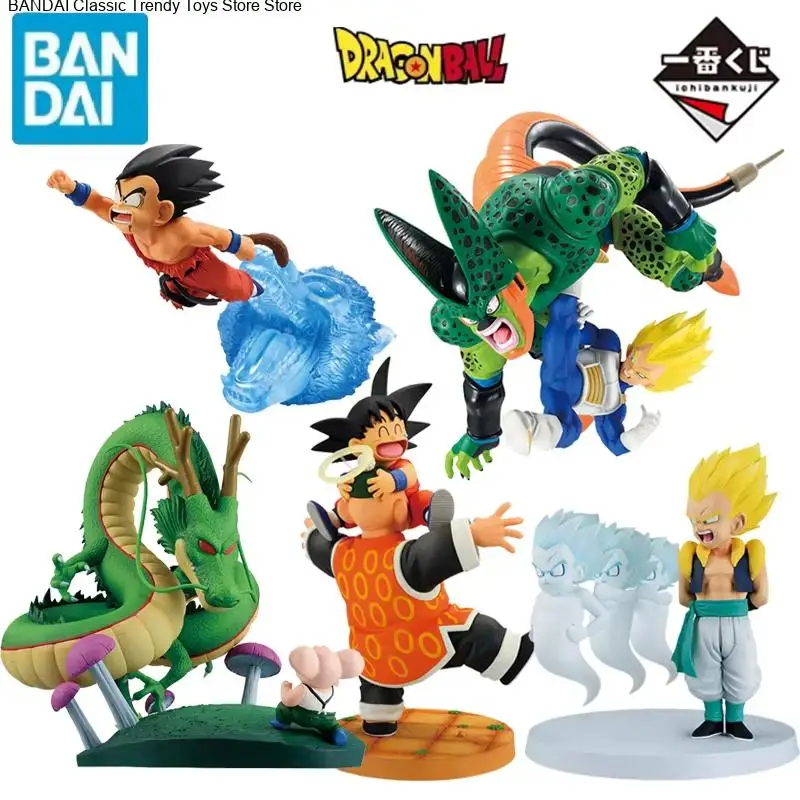 

In Stock Original Bandai Ichiban Kuji DRAGON BALL Vegeta Son Goku Shenron PVC Anime Figure Model Boxed Collectible Toys Gift