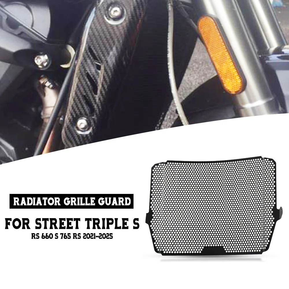 

FOR Street Triple S RS 660 S 765 RS 202 2021 2022-2023 2024 2025 Motorcycle Accessories Radiator Grille Guard Cover Protector