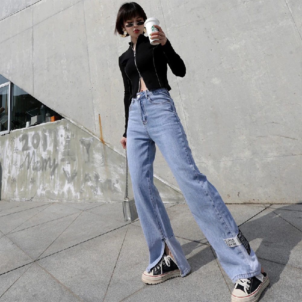 Vintage Jeans Women 2023 Women's Pants Denim Streetwear Straight Leg Jeans Woman High Waist Korean Fashion  Newjeans Baggy