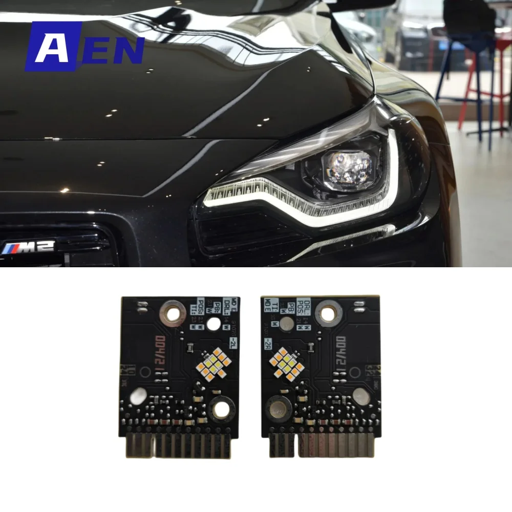 Brightly White LED Board For 2022 2023 BMW 2 series M2 LCI G42 G87 M240i Headlight Daytime Running Light Turn Signal Module