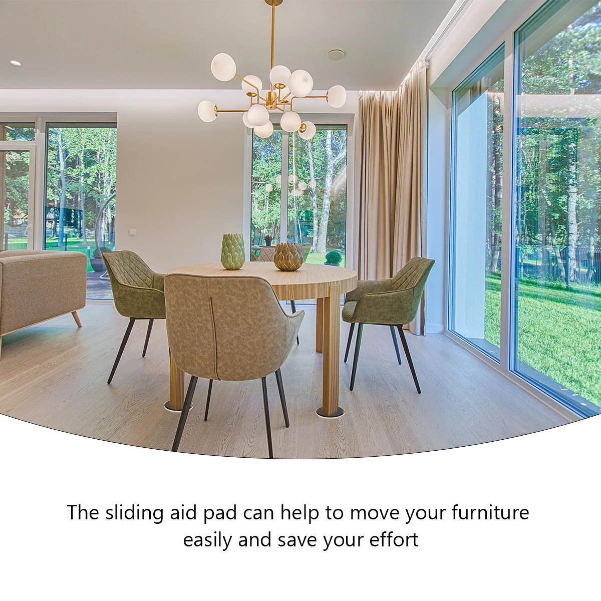 

8pcs Sliding For Slider Heavy Sliding Aid Pads Cabinet Slider Mat Durable Furniture Moving Pad Furniture Moving Pad