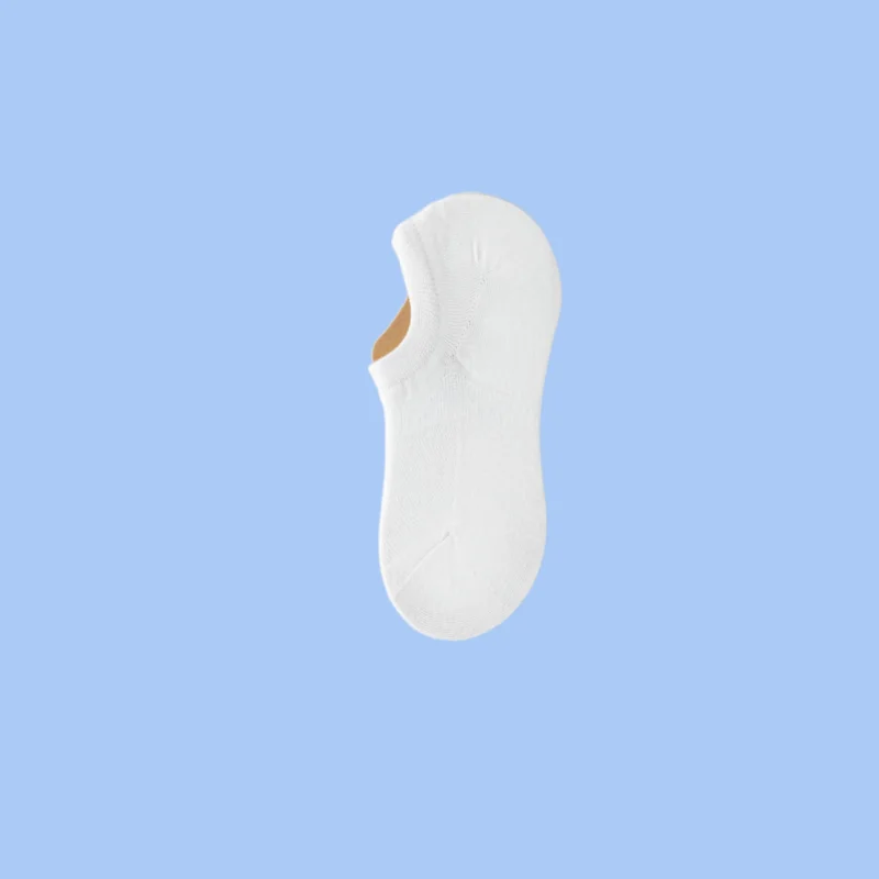 Chaussettes Invisibles en Silicone Sans Goutte pour Femme, Simples et Polyvalentes, en Maille Peu Profonde, Respirantes, Fines, d'Été, Courtes, 5/10 Paires