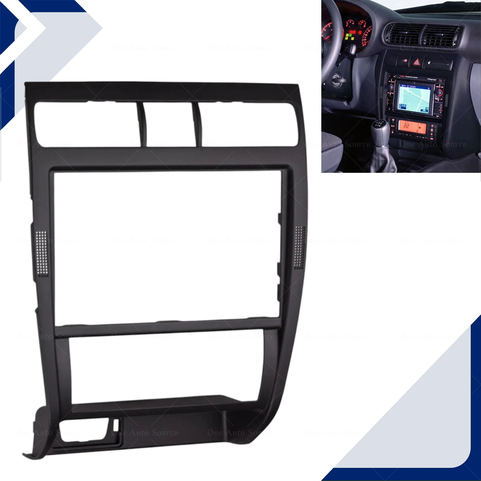 Marco de Cubierta para Panel de Navegación Central para Seat Leon Toledo 1M 1998 1999 2000 2001 2002 2003 2004 2005 2006, Accesorios para Auto