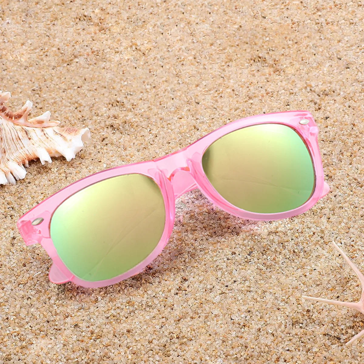 8pcs Boy Girl Neon Sunglasses UV Protection Colors Sunglasses Outdoor Summer Beach Holiday Eyewear Kids Birthday Party Favors