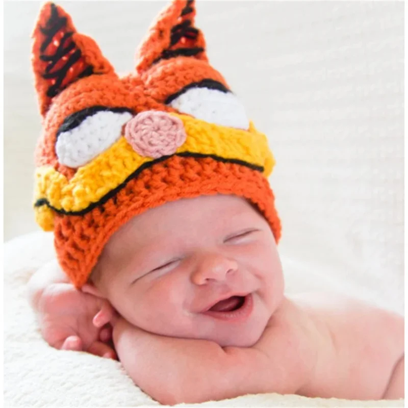 New Cross-border sales Garfield hat for kids Bonnet Newborn Baby Hat Cute Winter Hat For Kids Girls Children Warm Beanie cap