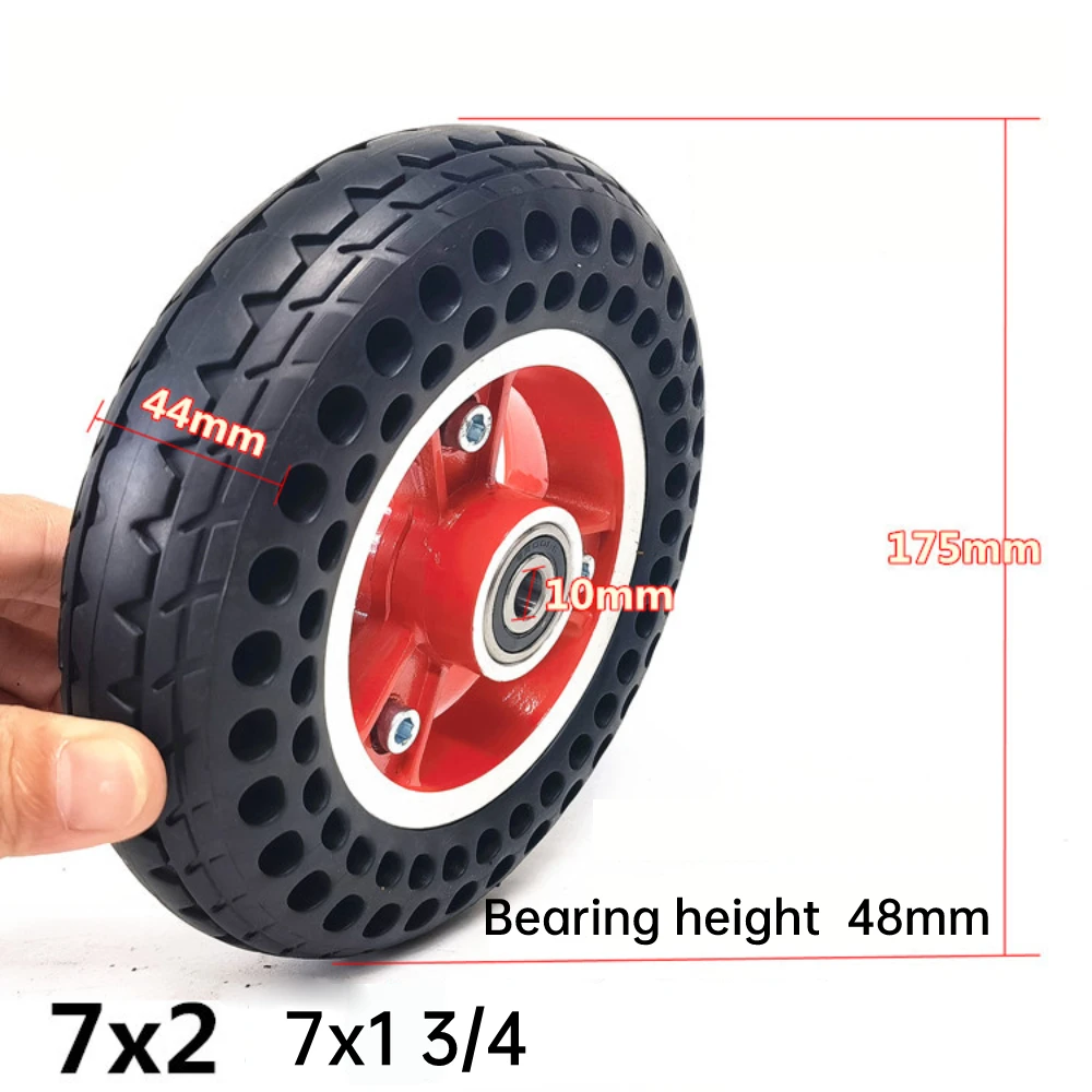 7 Inch  Solid Wheel 7x2 7x1 3/4 Honeycomb Solid Tire  for Electric Scooter e Bike Tricycle