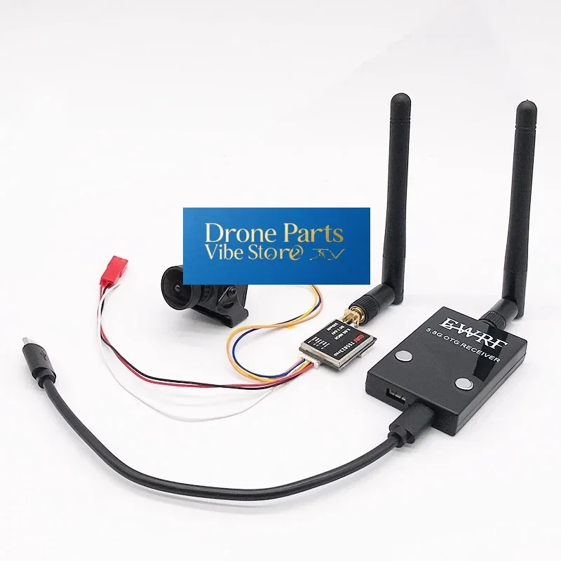 DronePReady To Use 5.8G FPV UVC Receiver Video Downlink OTG VR Android Phone+200/600mW Transmitter+CMOS 1200TVL Camera For RC Dr