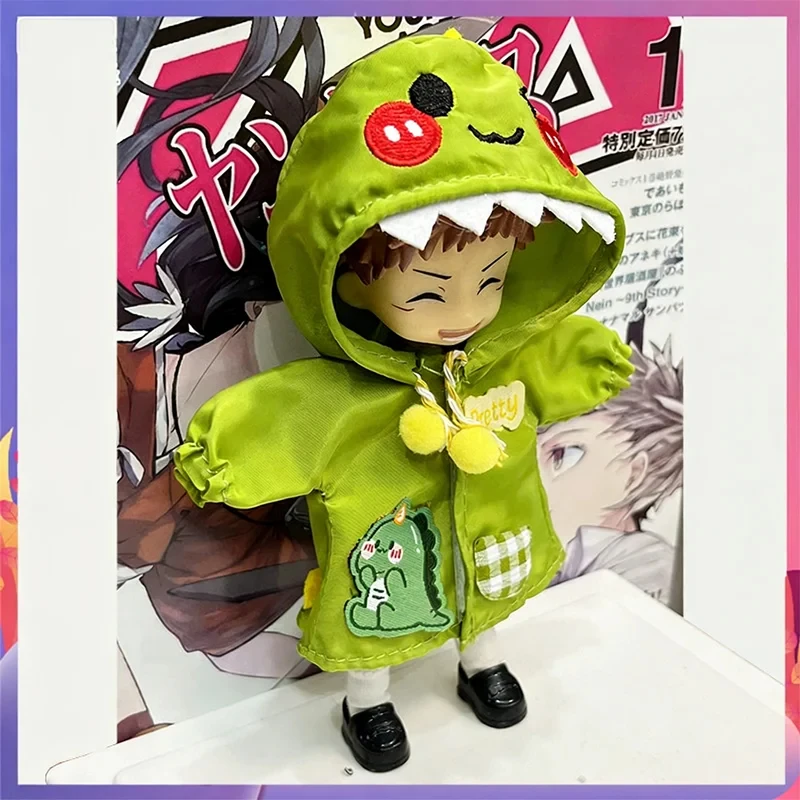 

For 1/12 BJD Doll Clothes Raincoat for Obitsu11 Ob11 Ashi 2.0 YMY Slim Body 16-17cm Doll Accessories