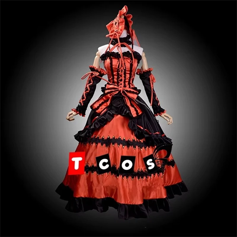 

Cos-Mart Anime Date A Live Tokisaki Kurumi Cosplay Costumes Classics Style Elf Dress Female Role Play Clothing Custom-Make