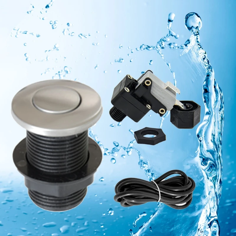 D0AB Garbage Disposal Air Spa Bathtub Air Button Hot Tub Garbage Disposer or Waste Equipment Parts