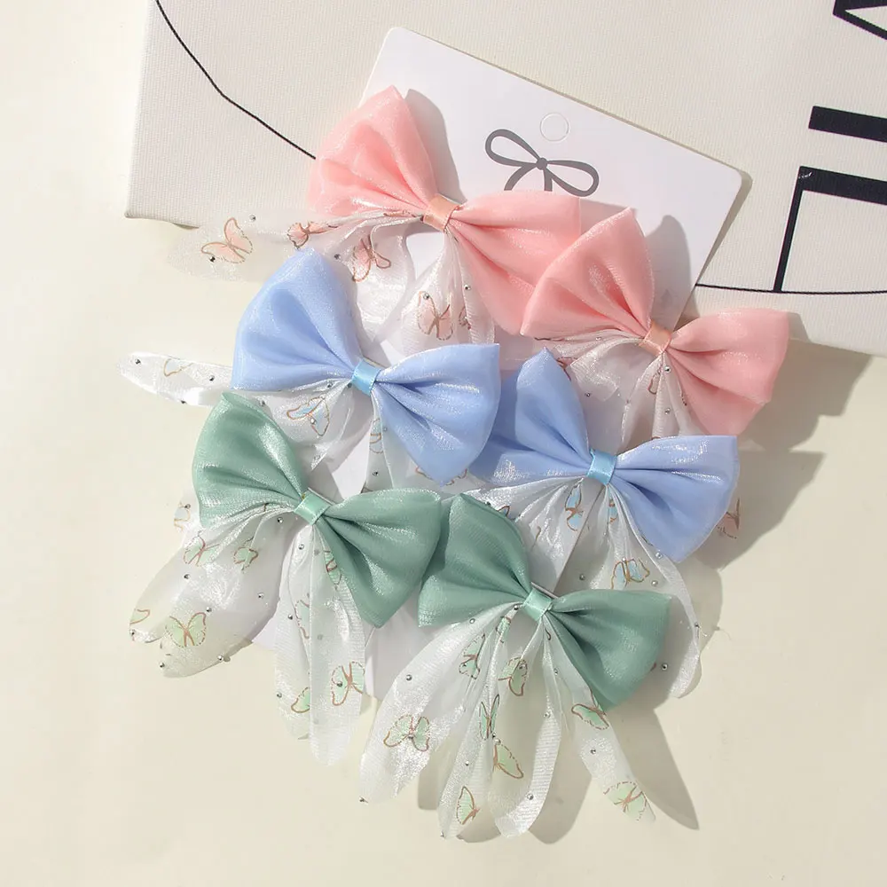 6-teiliges Set Mädchen-Haarspangen mit Schleife, Partydekoration, Schleifenclips, Lieblings-Haaraccessoire für Kinder, Babys und Teenager – Detail 5
