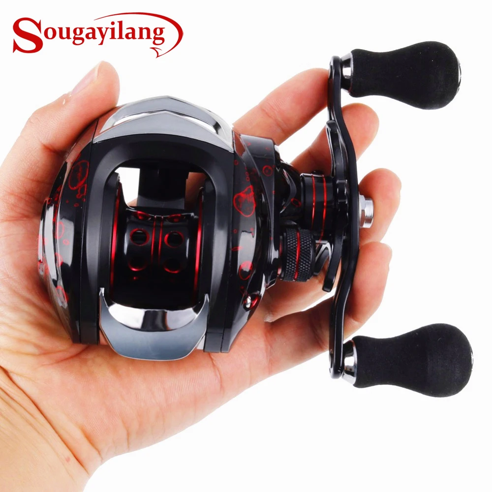 Sougayilang Baitcasting Reel Casting Reel 17+1BB Right /Left Handle Gear 7.2:1 Fishing Reel Wheel Fishing Tackle 12KG Max Drag