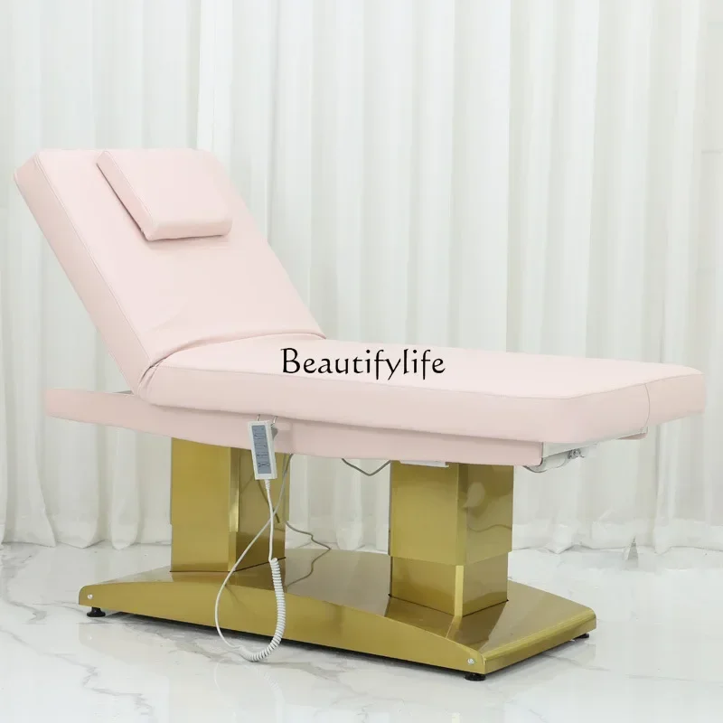 06 سرير تجميل كهربائي، سرير مطرز للتدفئة بدرجة حرارة ثابتة لصالونات التجميل