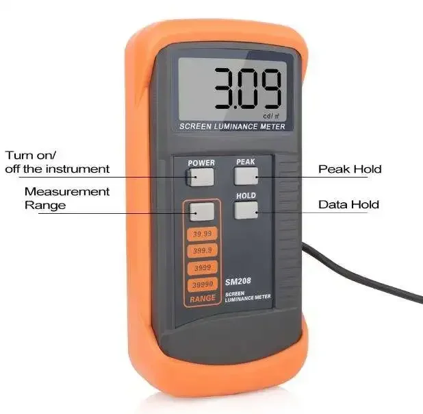 

new2025SM208 Portable Luminance Meter Screen Brightness Meter Mini Light Portable Screen Luminance Meter