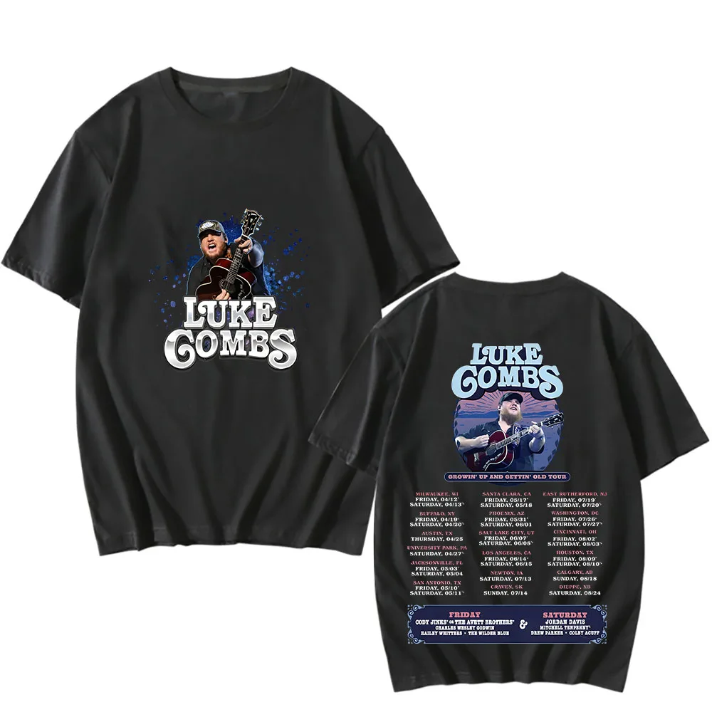 Summer Street Hip-hop Gothic Luke Combs T-shirts Short Sleeve High Quality Tee-shirt Funko Pop Fashion Tshirt Sudaderas Soft Top