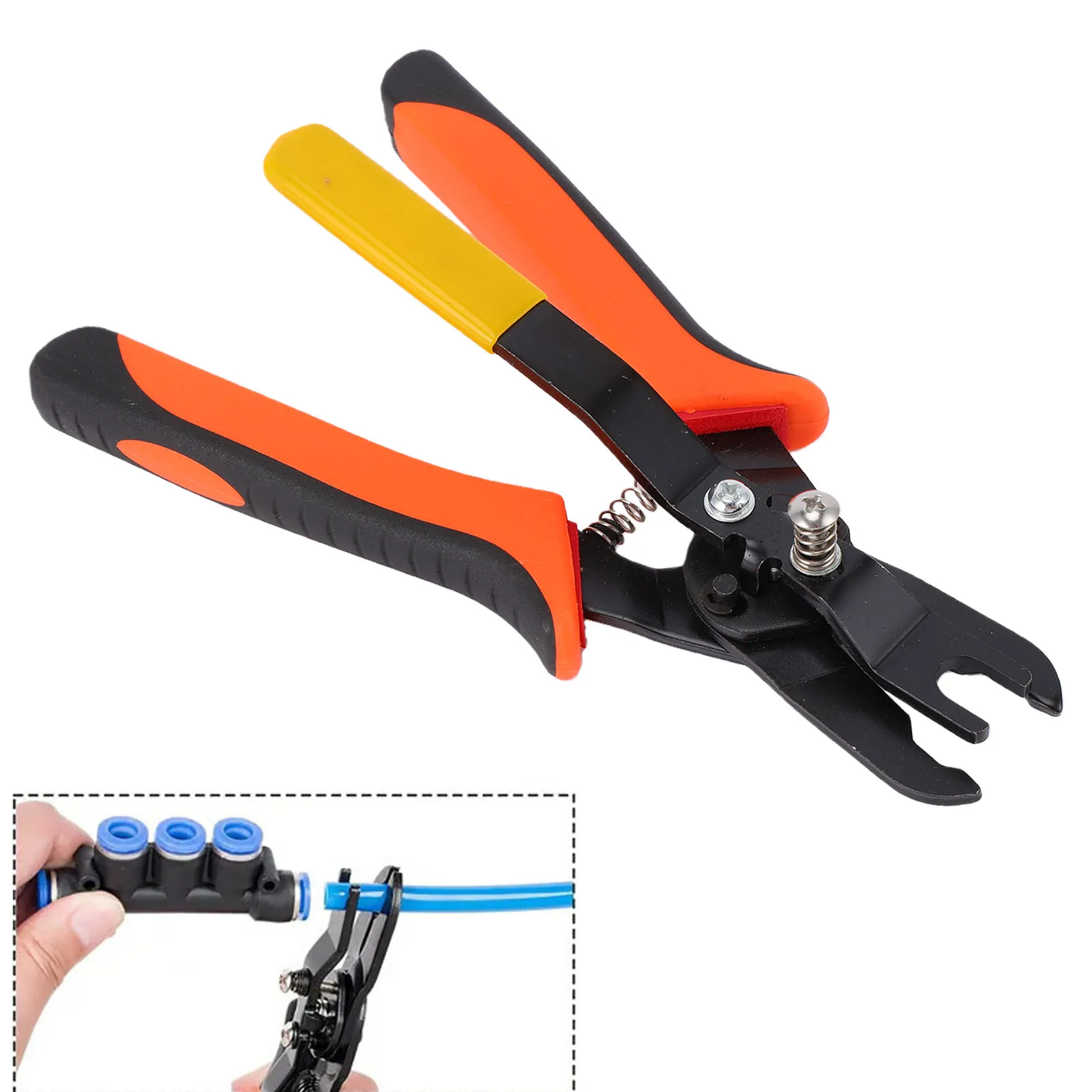 Air Line Removal Tool Push Fit Quick Connect Fitting Disconnect Pliers for 1/4 5/16 3/8 1/2 Inch Pneumatic Fittings