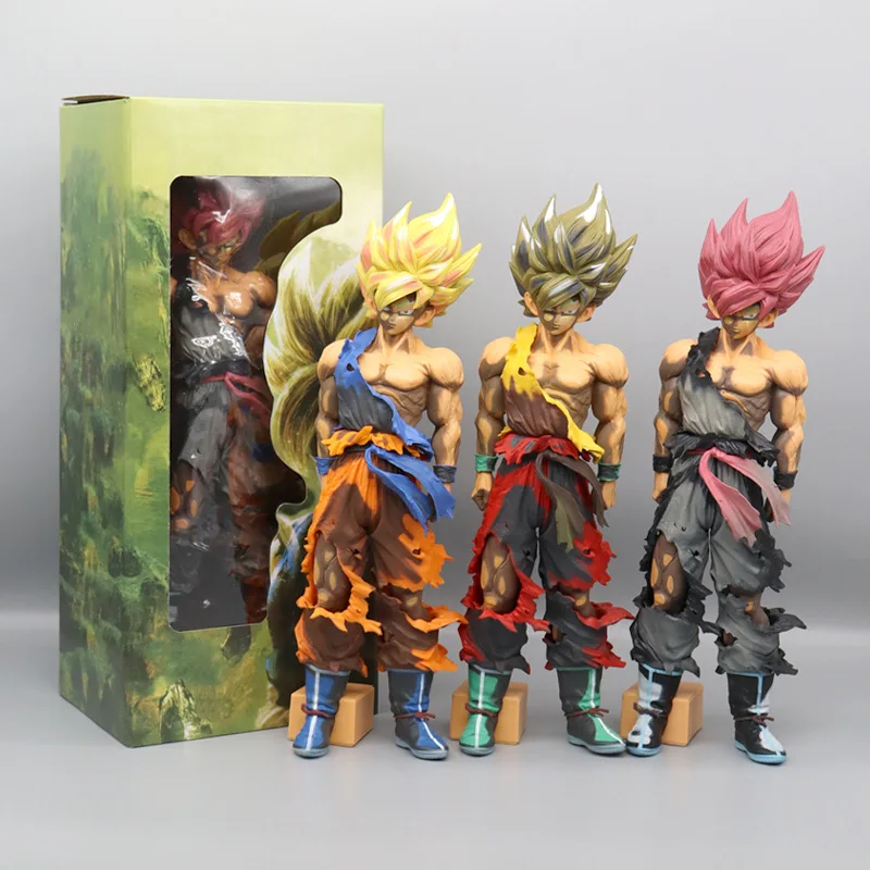 

New 32cm Dragon Ball Z Son Goku Action Figure Anime Figuras Toys Super Saiyan Goku Figurine Model Ornaments Gift