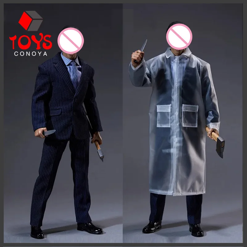 VORTOYS V1027 1/6 American Psychiatric Suit Male Western-style Suits Raincoat Set Fit 12'' Narrow Shoulder Action Figure Body