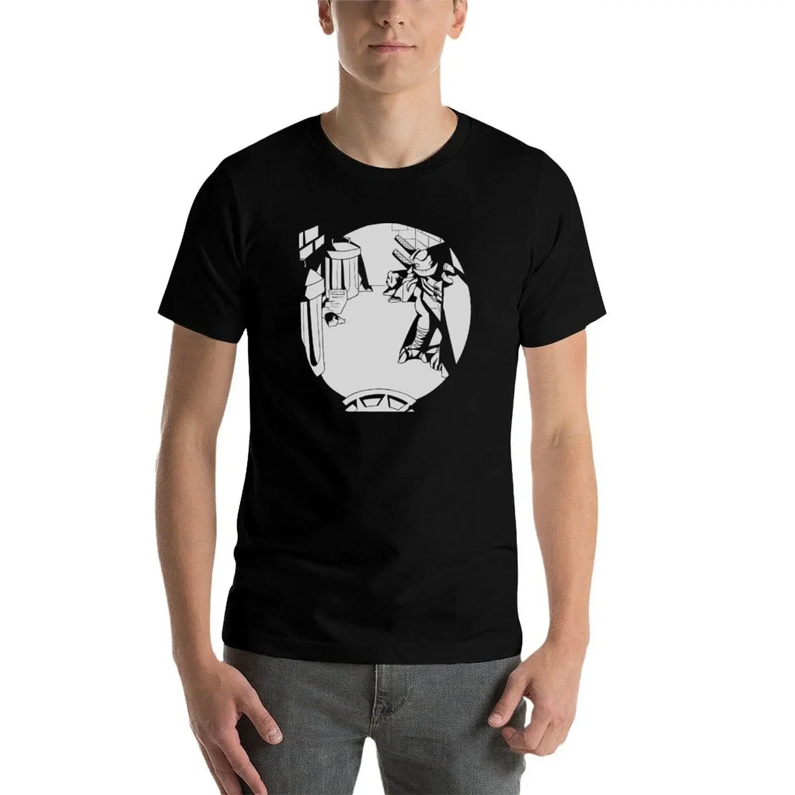 Camiseta Shadows, ropa kawaii de diseñador de lujo, camisetas grandes y altas para hombres