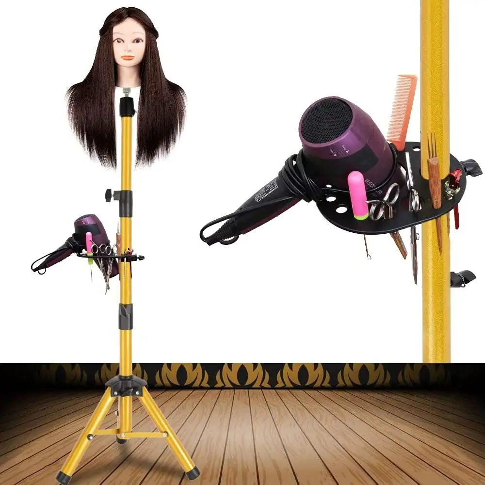 Wig Stand Tripod WIth Tray 55 Inch Mannequin Head Stand Wig Stand Tripod Wig Head Stand with Manequin Head Wig Tripod Stand