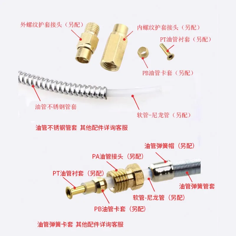 (Please contact us) CNC Machine Oil Pipe Protective Sleeve Lubrication Pump Spring Stainless Steel