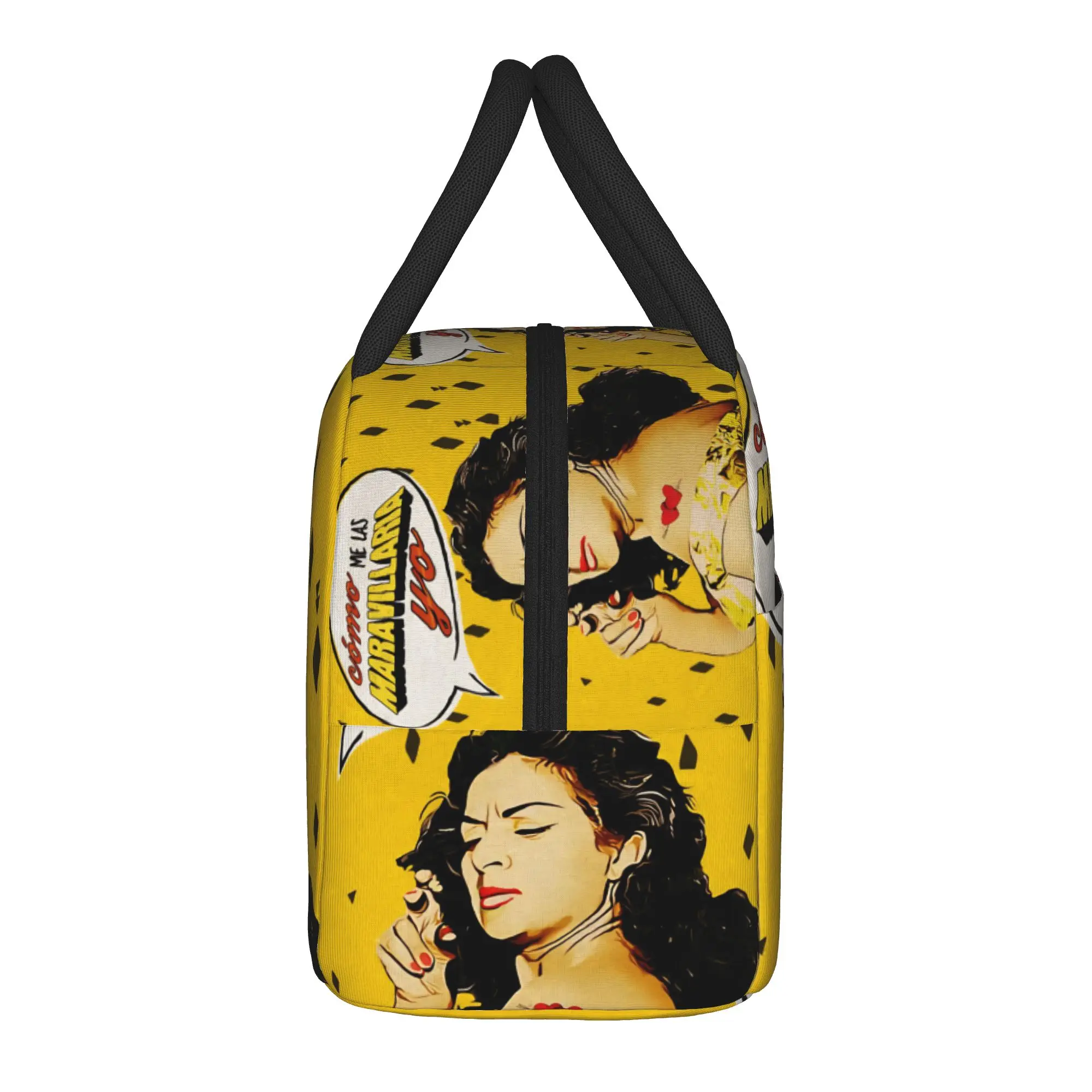 Lola Flores Vintage Comics Lunch Bag Office Lunch Box For Unisex Aesthetic Print Thermal Lunch Bags Portable Zipper Cooler Bag