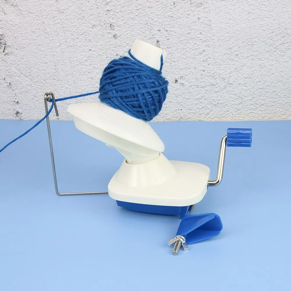 Manual Wool Yarn Winder para Enrolamento Fio e Bola, Mão operado giratória, DIY Knitting Crochet Tool