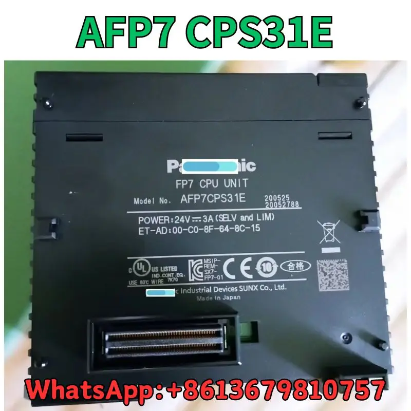 Teste usado do PLC AFP7CPS31E, transporte rápido