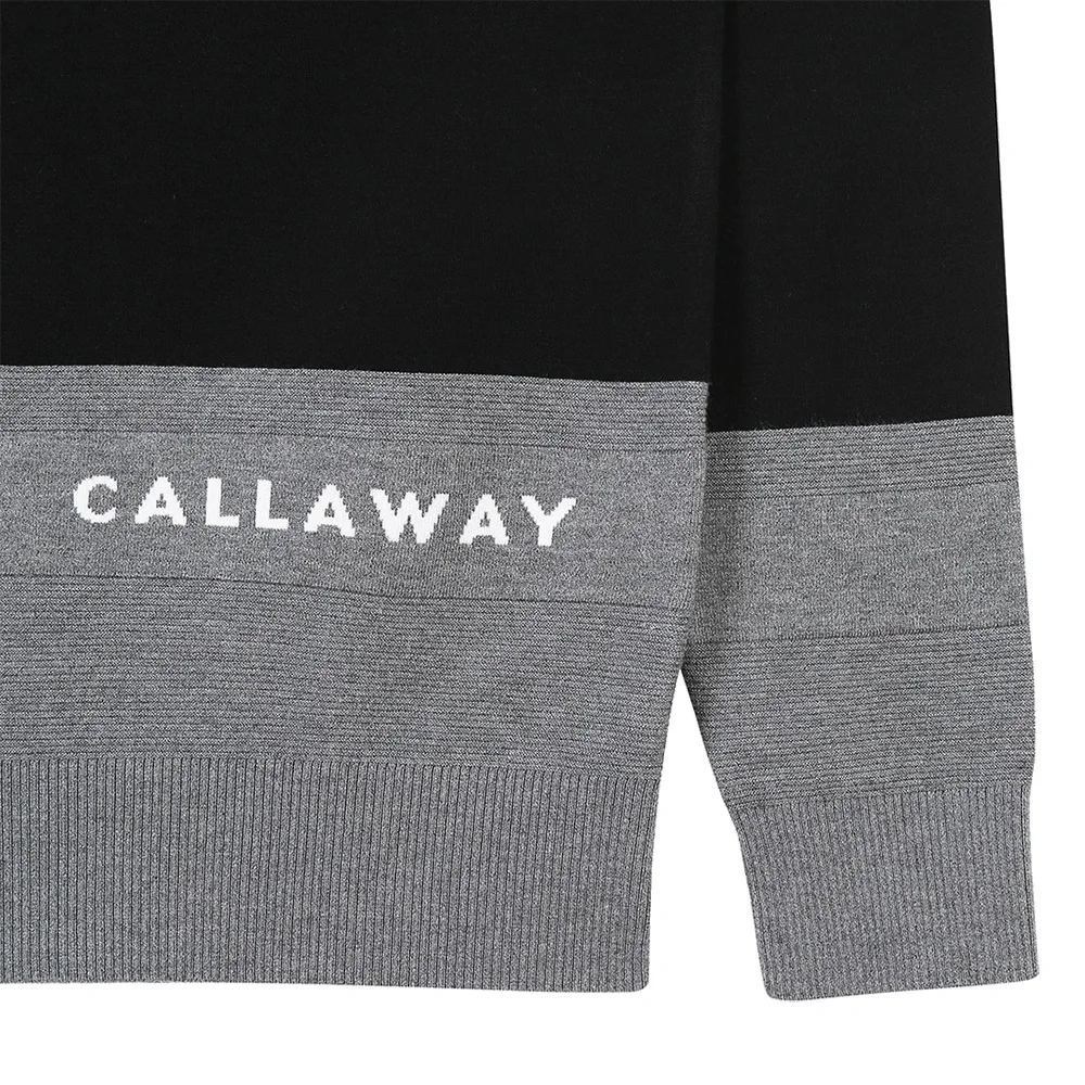 CALLAWAY Men\'s Sportswear! High Elasticity! Golf, Classic Trendy Knitted Sweater! Luxury, Half Turtleneck, Autumn!