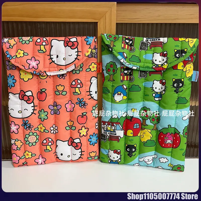 Kawaii Hellokitty Tablet Computer Bag 16 Inches Notebook Storage Bag Cartoon Cute Casual Shockproof Ipad Sleeve Bag Gifts